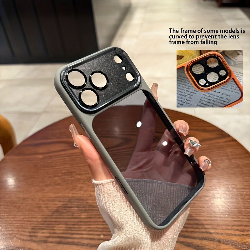 Ultra-Thin iPhone Case with Mirror - Orange