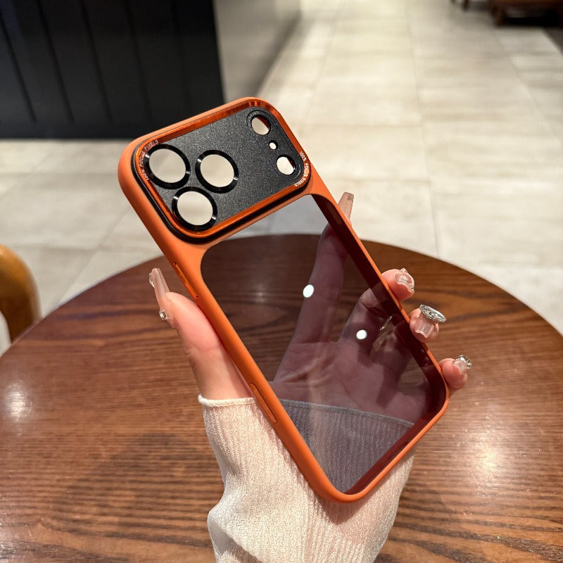 Ultra-Thin iPhone Case with Mirror - Orange