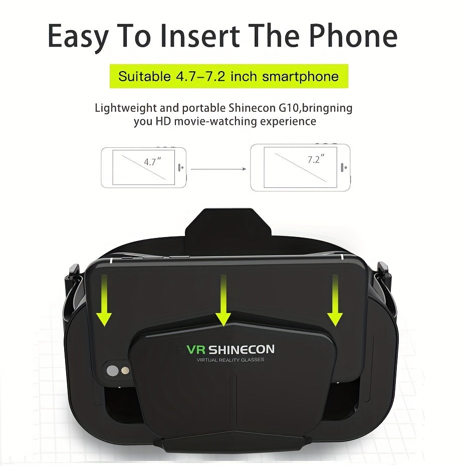 VR Headset Smart Virtual Reality Glasses VR Helmet for iPhone Android Smartphones Phone Lenses