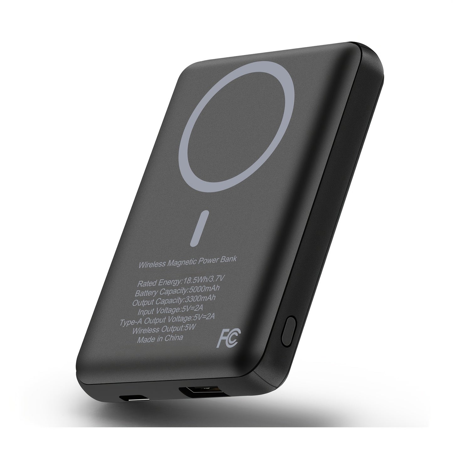5000mAh Magnetic Wireless Power Bank - USB-C Fast Charging