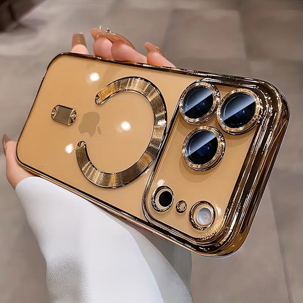 Magnetic Clear Acrylic iPhone Case - Wireless Charging Compatible