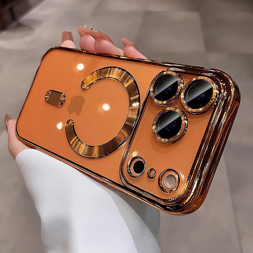 Magnetic Clear Acrylic iPhone Case - Wireless Charging Compatible