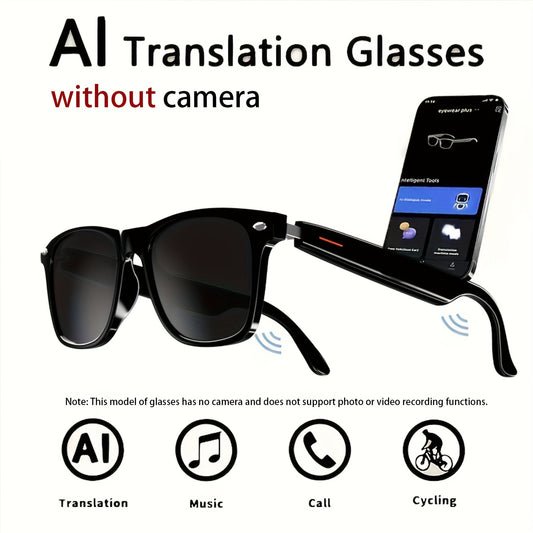 4K AI Smart Glasses with Camera & Translation