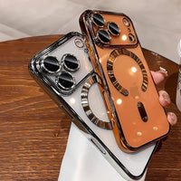 Magnetic Clear Acrylic iPhone Case - Wireless Charging Compatible