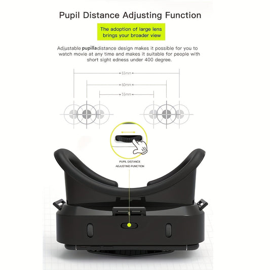 VR Headset Smart Virtual Reality Glasses VR Helmet for iPhone Android Smartphones Phone Lenses