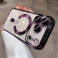 Magnetic Clear Acrylic iPhone Case - Wireless Charging Compatible