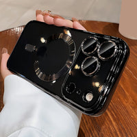 Magnetic Clear Acrylic iPhone Case - Wireless Charging Compatible