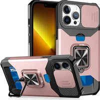 iPhone Case with Sliding Camera Cover & Card Holder