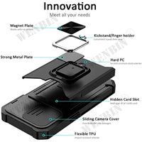 iPhone Case with Sliding Camera Cover & Card Holder