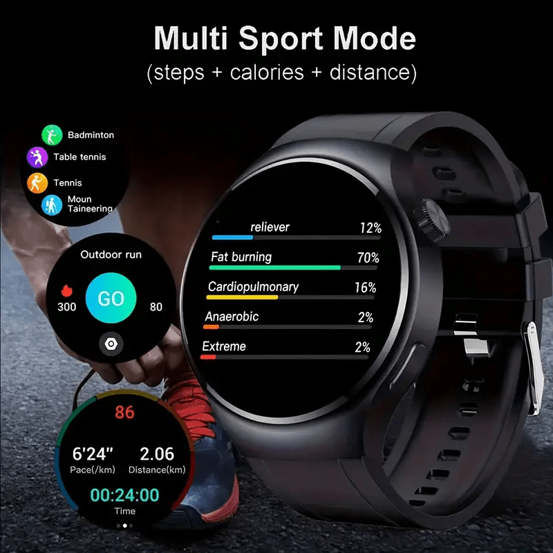 Smart Watch 2.01" - Wireless Calling, 100 Sports Modes