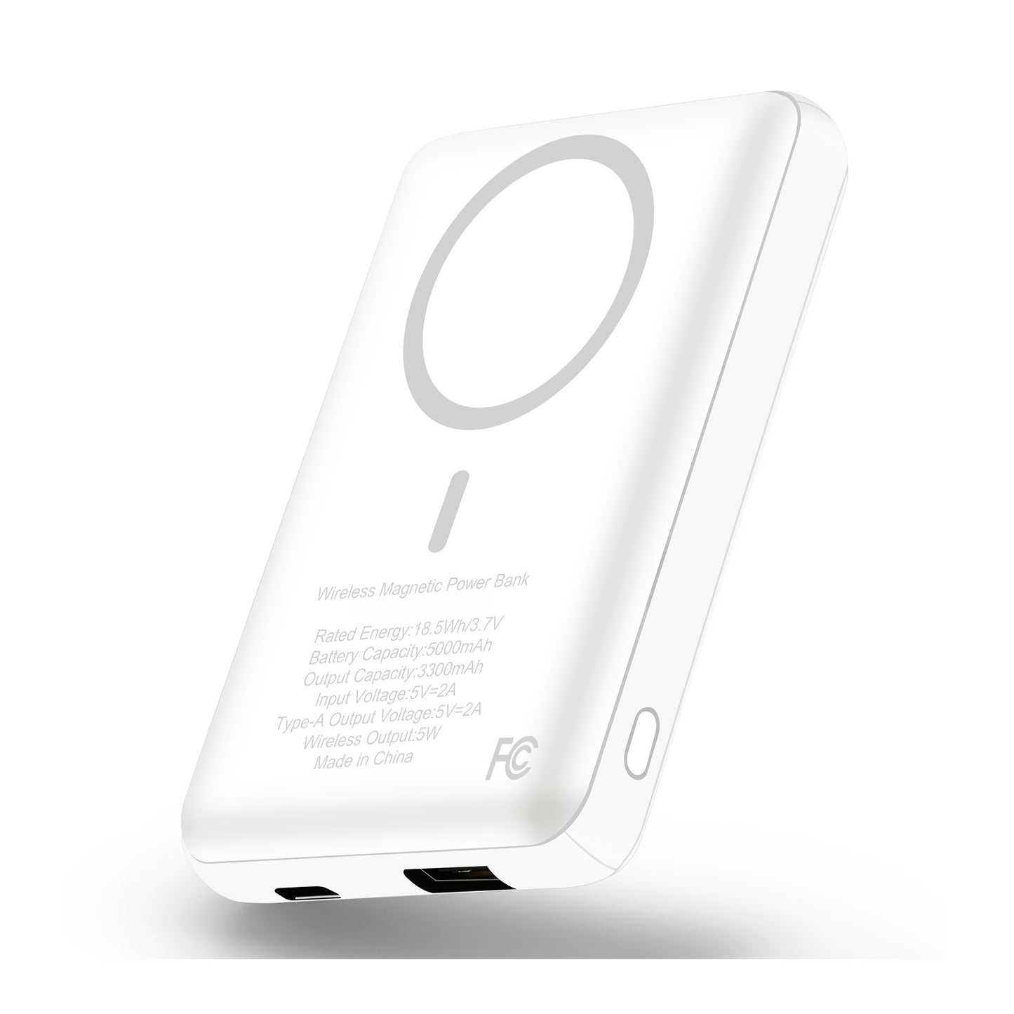 5000mAh Magnetic Wireless Power Bank - USB-C Fast Charging
