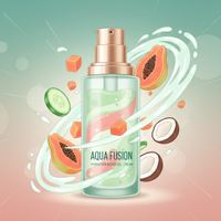 Cucumber Papaya Exfoliating Gel Cream Animated Design