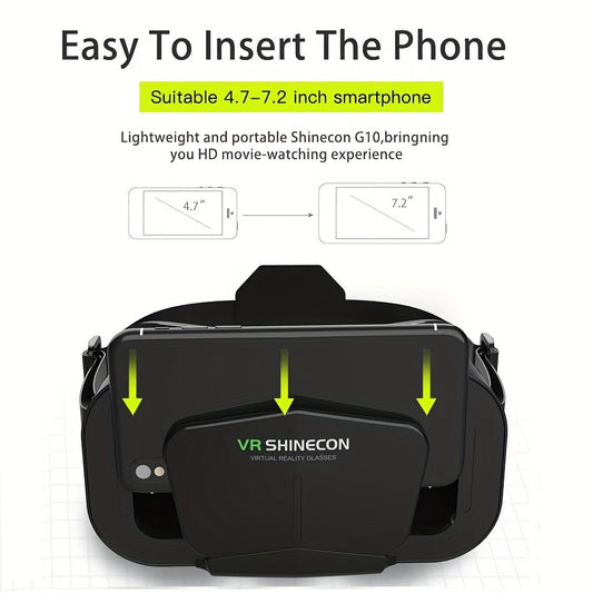 VR Headset Smart Virtual Reality Glasses VR Helmet for iPhone Android Smartphones Phone Lenses