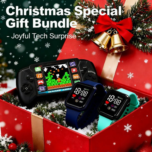 Retro Game Console + LED Watches Gift Set