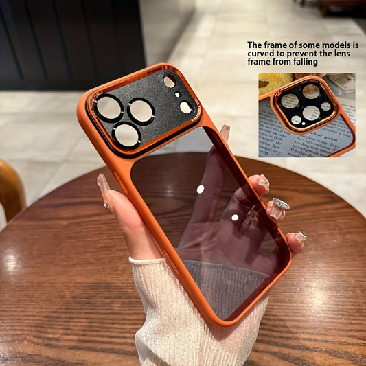 Ultra-Thin iPhone Case with Mirror - Orange
