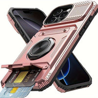 iPhone 17 Shockproof Case with Card Slot - For iPhone 17, 17 Air, 17 Pro, 17 Pro Max