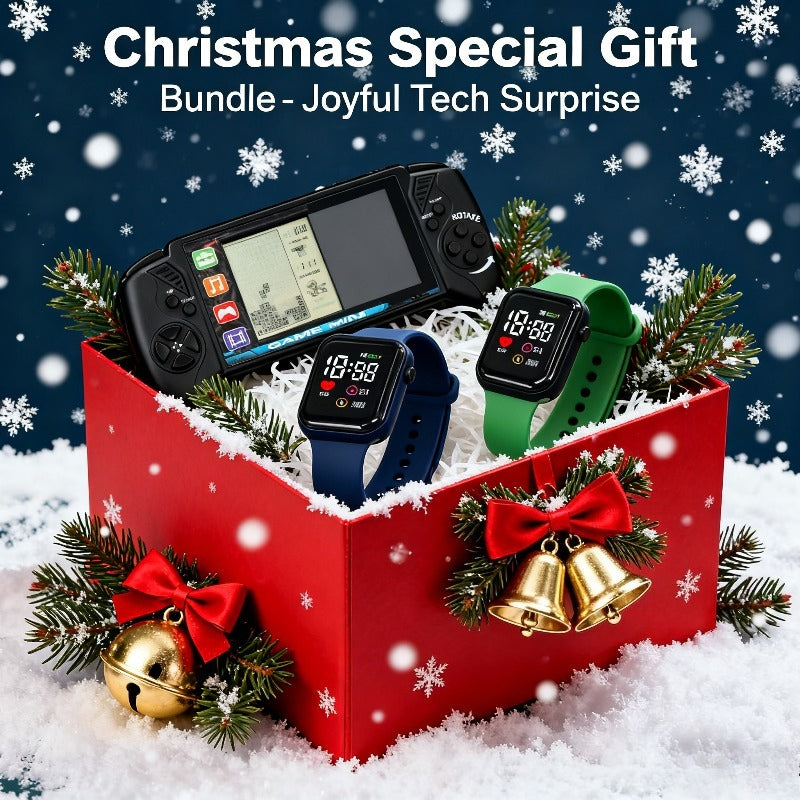 Retro Game Console + LED Watches Gift Set