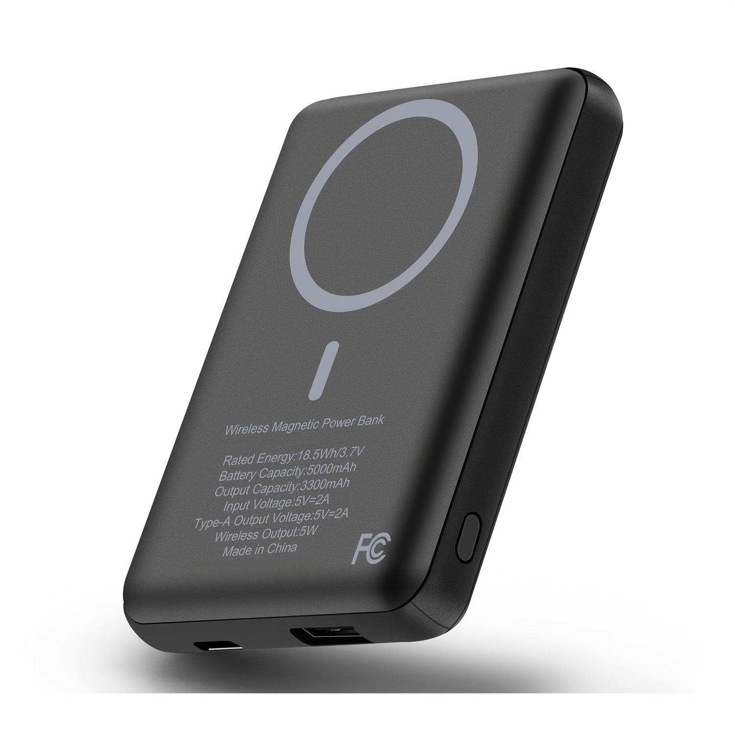 5000mAh Magnetic Wireless Power Bank - USB-C Fast Charging